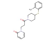 1-(3-{4-[(2-methylphenyl)thio]-1-piperidinyl}-3-oxopropyl)-2(1H)-pyridinone