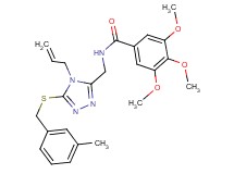 N-({4-allyl-5-[(3-methylbenzyl)thio]-4H-1,2,4-triazol-3-yl}methyl)-3,4,5-trimethoxybenzamide