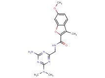 N-{[4-amino-6-(dimethylamino)-1,3,5-triazin-2-yl]methyl}-6-methoxy-3-methyl-1-benzofuran-2-carboxamide