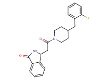 3-{2-[4-(2-fluorobenzyl)-1-piperidinyl]-2-oxoethyl}-1-isoindolinone