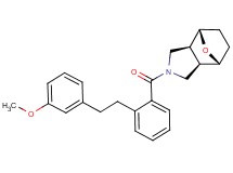 (1R*,2R*,6S*,7S*)-4-{2-[2-(3-methoxyphenyl)ethyl]benzoyl}-10-oxa-4-azatricyclo[5.2.1.0~2,6~]decane