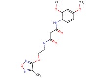 N-(2,4-dimethoxyphenyl)-N'-{2-[(4-methyl-1,2,5-oxadiazol-3-yl)oxy]ethyl}malonamide