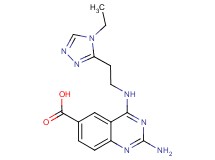 2-amino-4-{[2-(4-ethyl-4H-1,2,4-triazol-3-yl)ethyl]amino}quinazoline-6-carboxylic acid