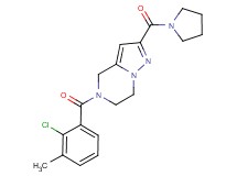 5-(2-chloro-3-methylbenzoyl)-2-(pyrrolidin-1-ylcarbonyl)-4,5,6,7-tetrahydropyrazolo[1,5-a]pyrazine