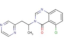 5-chloro-3-(1-methyl-2-pyrazin-2-ylethyl)quinazolin-4(3H)-one