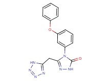 4-(3-phenoxyphenyl)-5-(1H-tetrazol-5-ylmethyl)-2,4-dihydro-3H-1,2,4-triazol-3-one