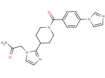 2-(2-{1-[4-(1H-imidazol-1-yl)benzoyl]-4-piperidinyl}-1H-imidazol-1-yl)acetamide