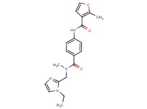 N-(4-{[[(1-ethyl-1H-imidazol-2-yl)methyl](methyl)amino]carbonyl}phenyl)-2-methyl-3-furamide