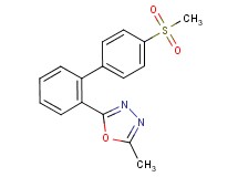 2-methyl-5-[4'-(methylsulfonyl)biphenyl-2-yl]-1,3,4-oxadiazole