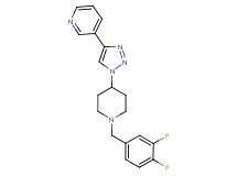 3-{1-[1-(3,4-difluorobenzyl)-4-piperidinyl]-1H-1,2,3-triazol-4-yl}pyridine