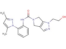 N-[2-(3,5-dimethyl-1H-pyrazol-1-yl)phenyl]-1-(2-hydroxyethyl)-4,6-dihydropyrrolo[3,4-c]pyrazole-5(1H)-carboxamide