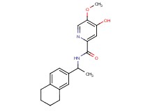 4-hydroxy-5-methoxy-N-[1-(5,6,7,8-tetrahydro-2-naphthalenyl)ethyl]-2-pyridinecarboxamide