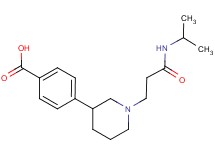 4-{1-[3-(isopropylamino)-3-oxopropyl]piperidin-3-yl}benzoic acid