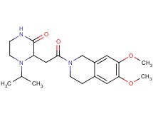 3-[2-(6,7-dimethoxy-3,4-dihydro-2(1H)-isoquinolinyl)-2-oxoethyl]-4-isopropyl-2-piperazinone
