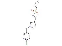 N-({1-[(6-chloropyridin-3-yl)methyl]pyrrolidin-3-yl}methyl)propane-1-sulfonamide