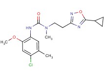 N'-(4-chloro-2-methoxy-5-methylphenyl)-N-[2-(5-cyclopropyl-1,2,4-oxadiazol-3-yl)ethyl]-N-methylurea