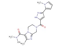N,N,2-trimethyl-7-{[3-(1-methyl-1H-pyrrol-2-yl)-1H-pyrazol-5-yl]carbonyl}-5,6,7,8-tetrahydroimidazo[1,2-a]pyrazine-3-carboxamide