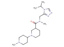 N-[(4-isopropyl-4H-1,2,4-triazol-3-yl)methyl]-N,1'-dimethyl-1,4'-bipiperidine-3-carboxamide