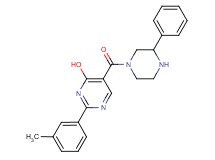 2-(3-methylphenyl)-5-[(3-phenylpiperazin-1-yl)carbonyl]pyrimidin-4-ol