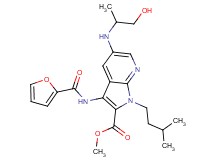 methyl 3-(2-furoylamino)-5-[(2-hydroxy-1-methylethyl)amino]-1-(3-methylbutyl)-1H-pyrrolo[2,3-b]pyridine-2-carboxylate