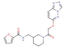 N-({1-[2-([1,2,4]triazolo[4,3-b]pyridazin-6-yloxy)acetyl]piperidin-3-yl}methyl)-2-furamide