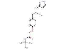 N-(tert-butyl)-2-(4-{[methyl(1H-pyrazol-3-ylmethyl)amino]methyl}phenoxy)acetamide