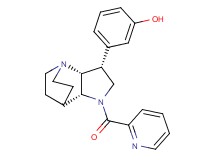 3-[(3R*,3aR*,7aR*)-1-(pyridin-2-ylcarbonyl)octahydro-4,7-ethanopyrrolo[3,2-b]pyridin-3-yl]phenol