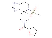 5-(methylsulfonyl)-1'-(tetrahydrofuran-2-ylcarbonyl)-1,5,6,7-tetrahydrospiro[imidazo[4,5-c]pyridine-4,4'-piperidine]