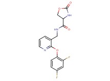 N-{[2-(2,4-difluorophenoxy)pyridin-3-yl]methyl}-2-oxo-1,3-oxazolidine-4-carboxamide