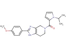 5-[(1-isopropyl-1H-pyrrol-2-yl)carbonyl]-2-(4-methoxyphenyl)-4,5,6,7-tetrahydro-1H-imidazo[4,5-c]pyridine