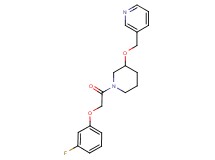 3-[({1-[(3-fluorophenoxy)acetyl]-3-piperidinyl}oxy)methyl]pyridine