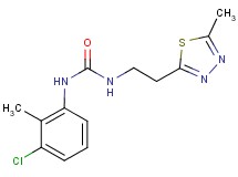 N-(3-chloro-2-methylphenyl)-N'-[2-(5-methyl-1,3,4-thiadiazol-2-yl)ethyl]urea