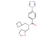 N-(cyclobutylmethyl)-N-(tetrahydrofuran-2-ylmethyl)-4-(4H-1,2,4-triazol-4-yl)benzamide