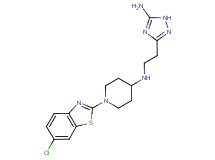 N-[2-(5-amino-1H-1,2,4-triazol-3-yl)ethyl]-1-(6-chloro-1,3-benzothiazol-2-yl)piperidin-4-amine
