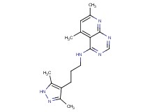 N-[3-(3,5-dimethyl-1H-pyrazol-4-yl)propyl]-5,7-dimethylpyrido[2,3-d]pyrimidin-4-amine