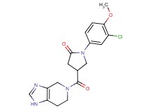 1-(3-chloro-4-methoxyphenyl)-4-(1,4,6,7-tetrahydro-5H-imidazo[4,5-c]pyridin-5-ylcarbonyl)pyrrolidin-2-one