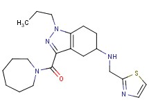 3-(1-azepanylcarbonyl)-1-propyl-N-(1,3-thiazol-2-ylmethyl)-4,5,6,7-tetrahydro-1H-indazol-5-amine