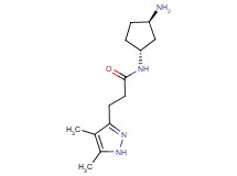 N-[rel-(1R,3R)-3-aminocyclopentyl]-3-(4,5-dimethyl-1H-pyrazol-3-yl)propanamide dihydrochloride
