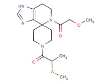 5-(methoxyacetyl)-1'-[2-(methylthio)propanoyl]-1,5,6,7-tetrahydrospiro[imidazo[4,5-c]pyridine-4,4'-piperidine]