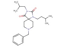 8-benzyl-3-isobutyl-1-(3-methylbutyl)-1,3,8-triazaspiro[4.5]decane-2,4-dione