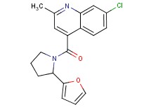 7-chloro-4-{[2-(2-furyl)pyrrolidin-1-yl]carbonyl}-2-methylquinoline