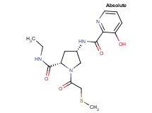 N-{(3S,5S)-5-[(ethylamino)carbonyl]-1-[(methylthio)acetyl]pyrrolidin-3-yl}-3-hydroxypyridine-2-carboxamide