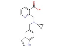 2-{[cyclopropyl(1H-indol-5-ylmethyl)amino]methyl}nicotinic acid