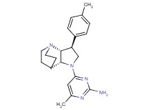 4-methyl-6-[(2R*,3S*,6R*)-3-(4-methylphenyl)-1,5-diazatricyclo[5.2.2.0~2,6~]undec-5-yl]-2-pyrimidinamine
