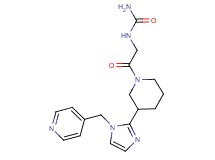 N-(2-oxo-2-{3-[1-(4-pyridinylmethyl)-1H-imidazol-2-yl]-1-piperidinyl}ethyl)urea