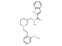 N-({1-[2-(2-methoxyphenyl)ethyl]-3-piperidinyl}methyl)-N-methyl-1H-indole-2-carboxamide