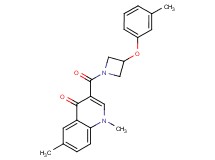 1,6-dimethyl-3-{[3-(3-methylphenoxy)-1-azetidinyl]carbonyl}-4(1H)-quinolinone
