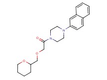 1-(2-naphthyl)-4-[(tetrahydro-2H-pyran-2-ylmethoxy)acetyl]piperazine