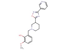 2-methoxy-6-{[3-(3-pyridin-3-yl-1,2,4-oxadiazol-5-yl)piperidin-1-yl]methyl}phenol