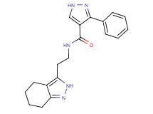 3-phenyl-N-[2-(4,5,6,7-tetrahydro-2H-indazol-3-yl)ethyl]-1H-pyrazole-4-carboxamide